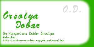 orsolya dobar business card