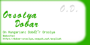orsolya dobar business card